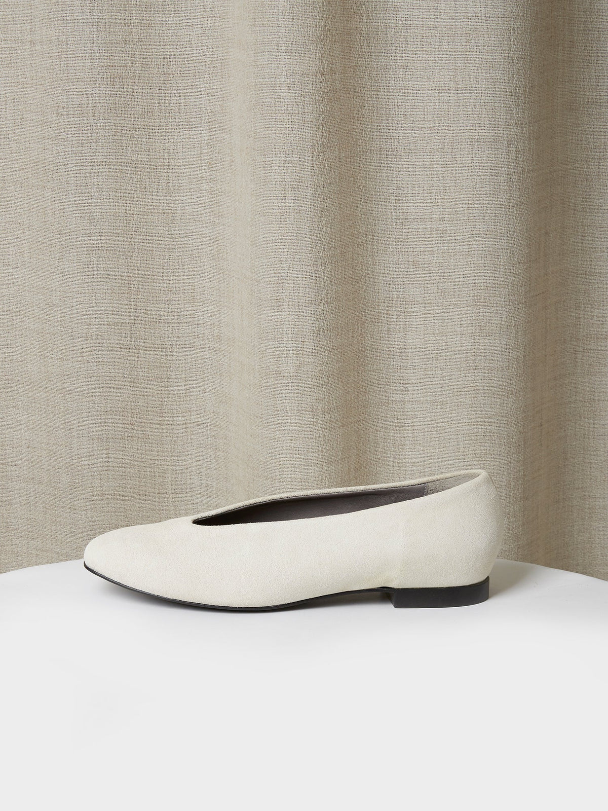 The Amarantos Loafer in White Suede, view 2