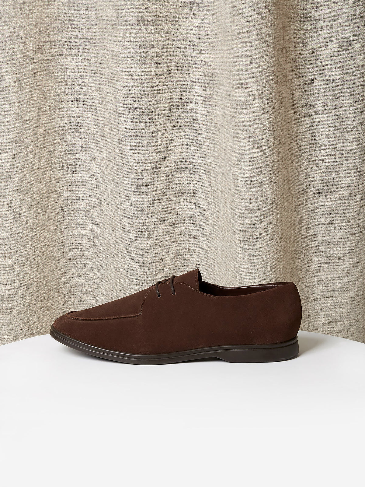 The Pablo in Chocolate Brown Suede with Rubber Sole, view 2