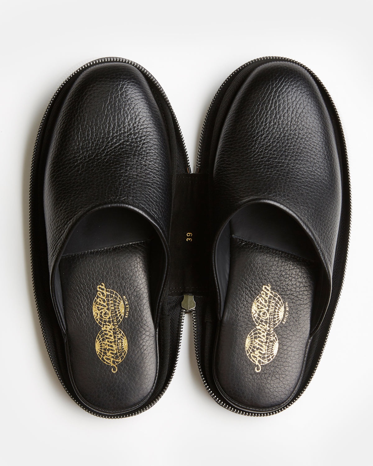 Globetrotter Glide Mule in Black deer leather, view 6