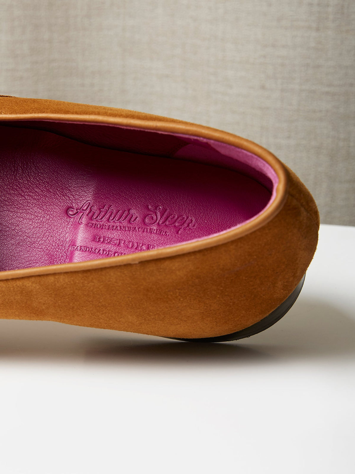 The Grand Caledonian Loafer in Honey Suede, view 4