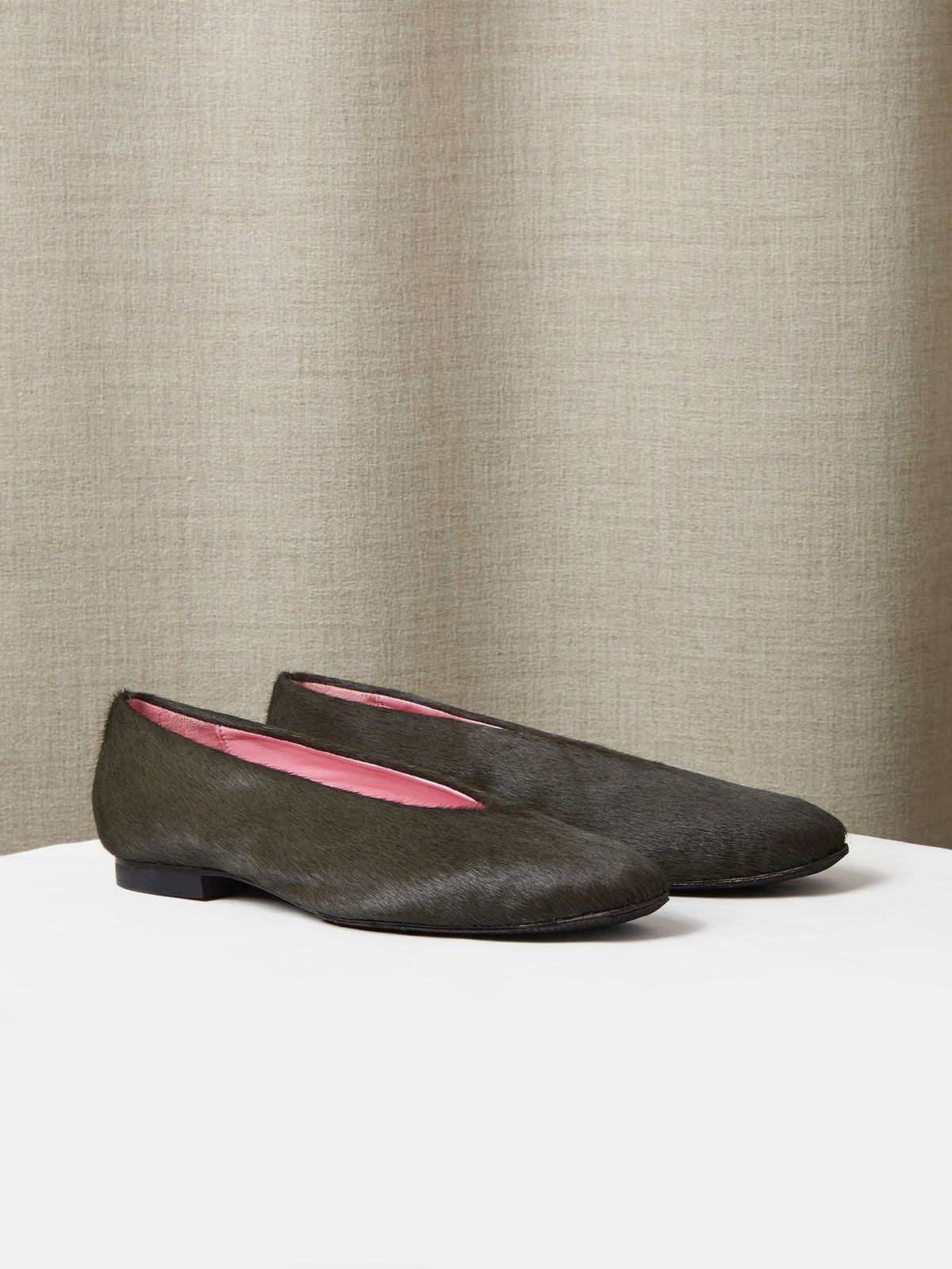 The Amarantos Loafer in Green Pony Hair, view 1