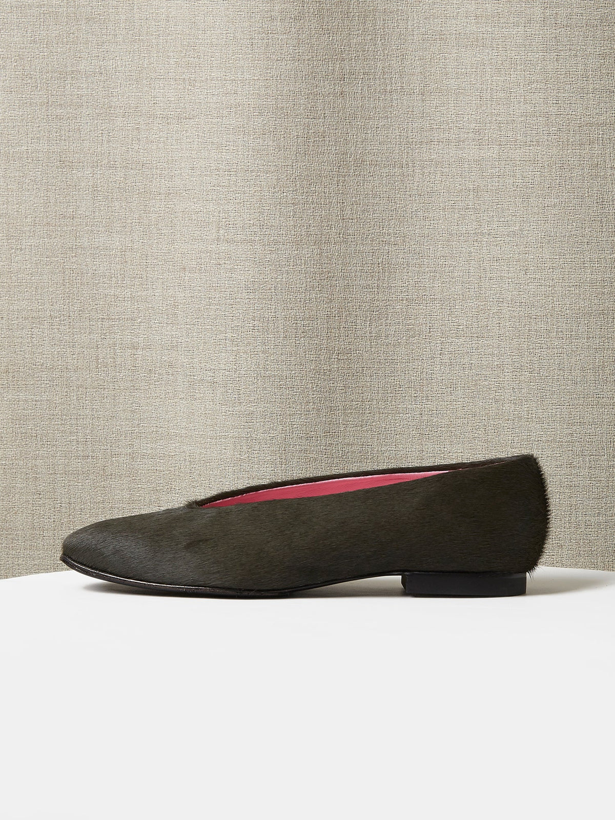 The Amarantos Loafer in Green Pony Hair, view 2