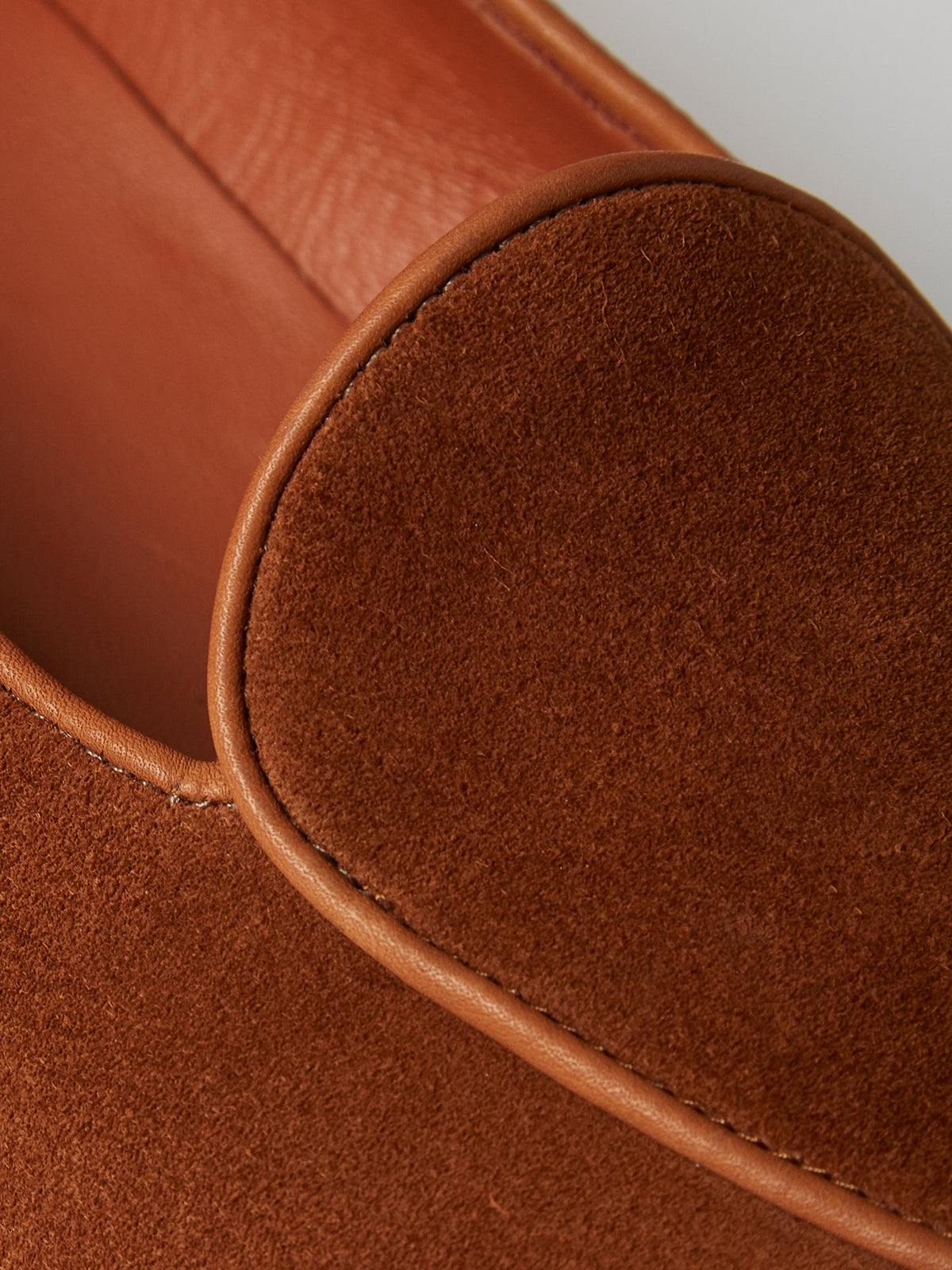 Belgian Loafer in Tobacco Suede, view 5