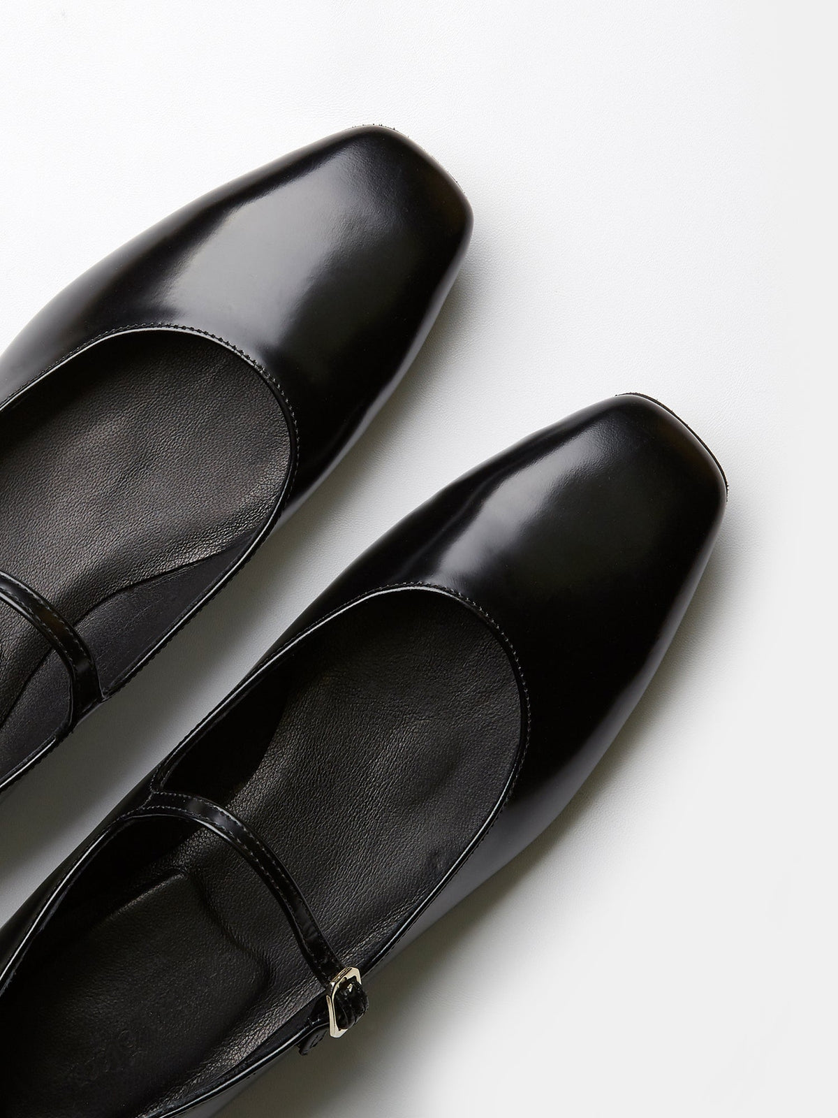 The Mary Jane in Black Calf Leather, view 3