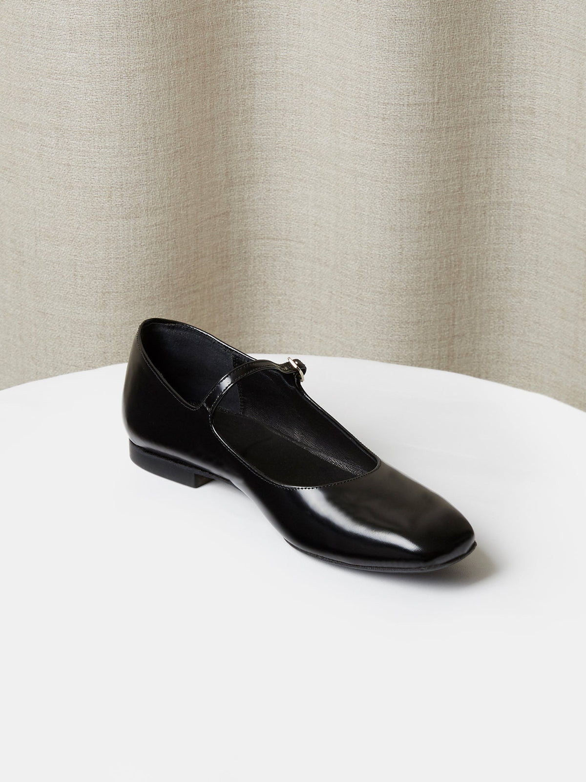 The Mary Jane in Black Calf Leather, view 5