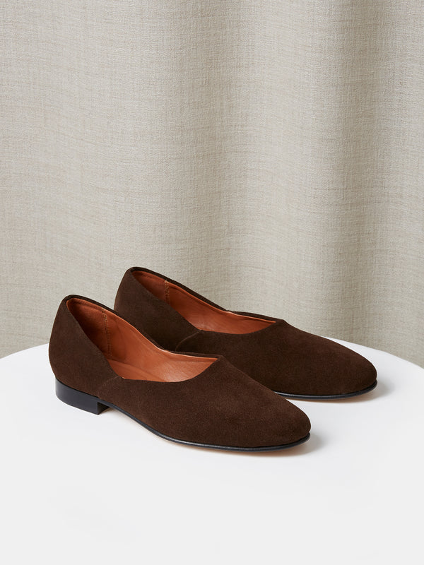 The Castro Loafer in Chocolate Brown Suede