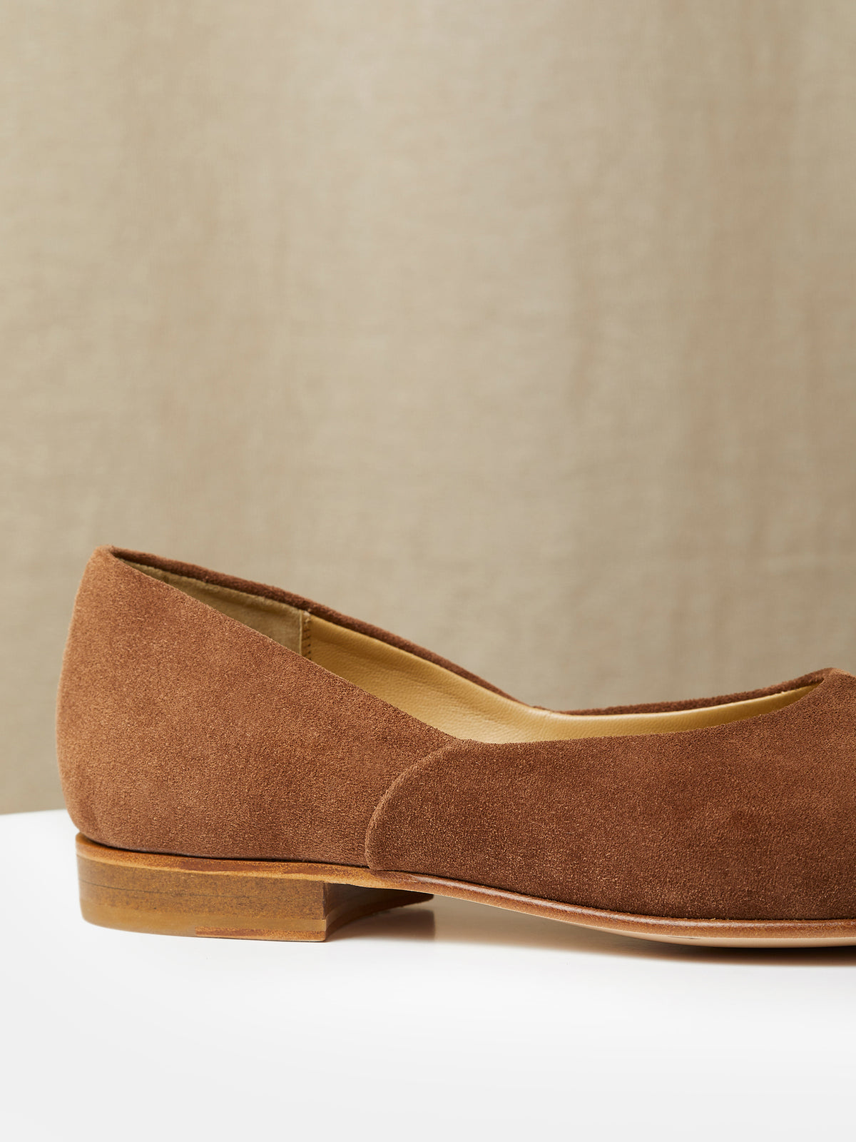The Castro Loafer in Hazelnut Suede, view 4