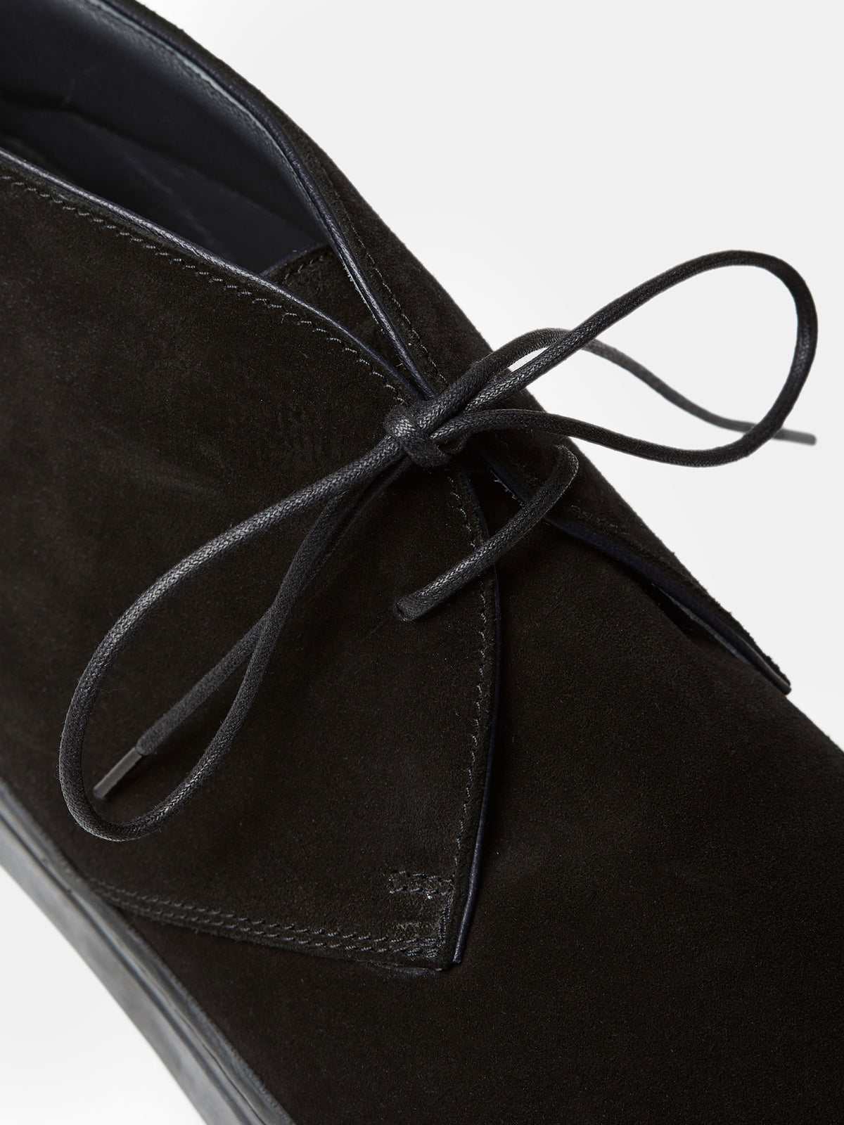 The Diego Boot in Black Suede, view 4