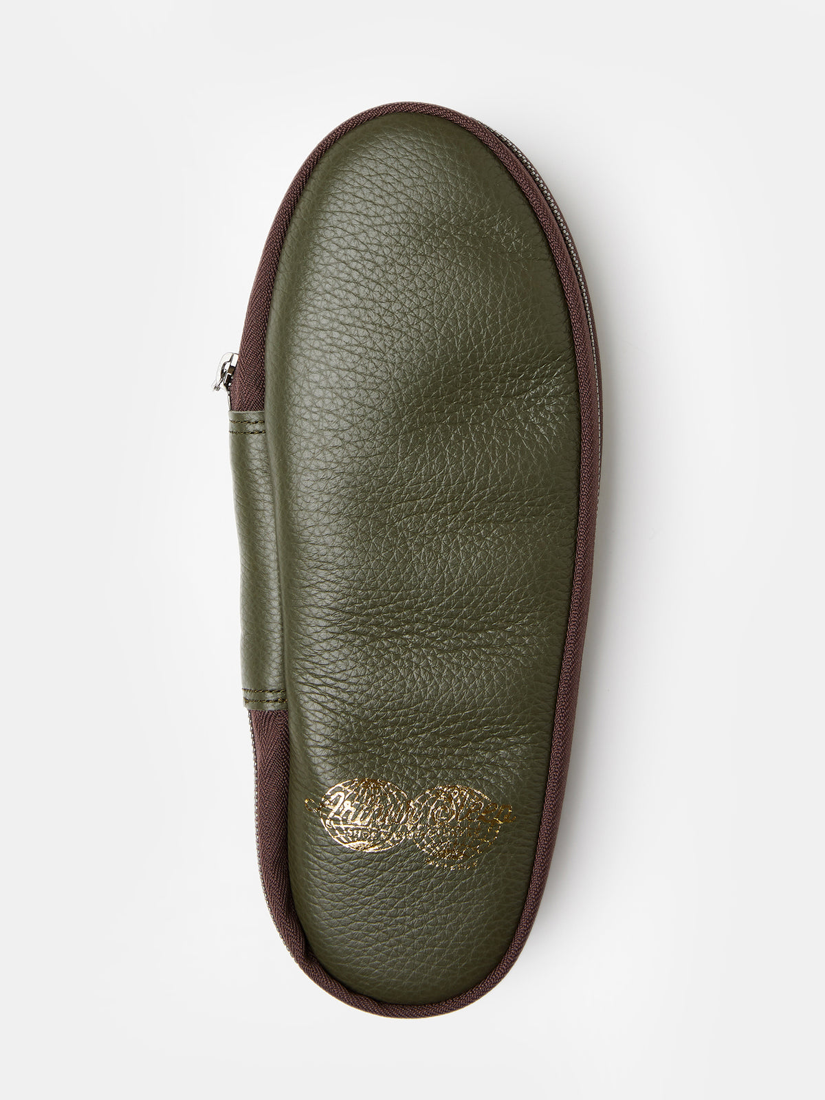 Globetrotter Glide Mule in Military green deerskin, view 7