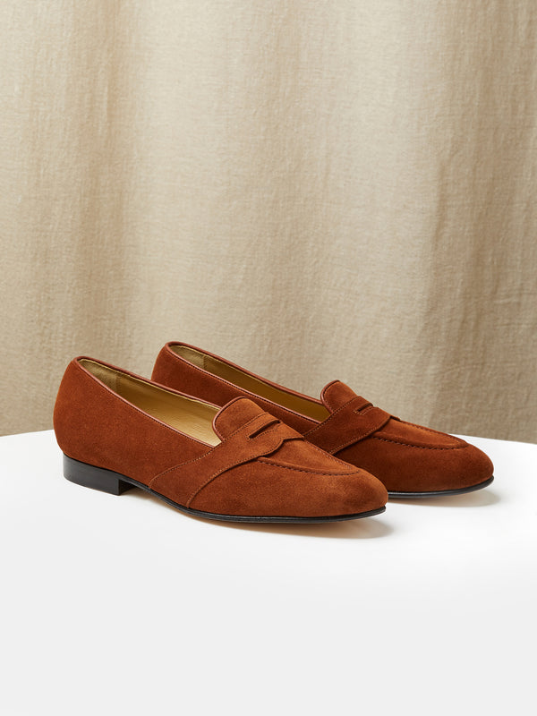 The Caledonian Loafer in Tobacco Suede