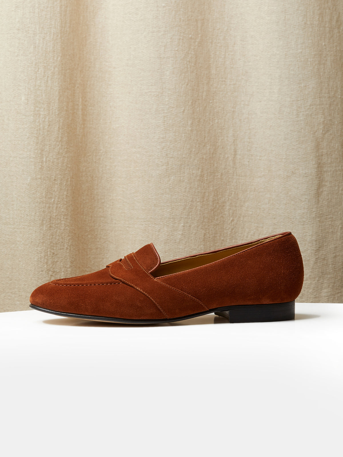 The Caledonian Loafer in Tobacco Suede, view 2