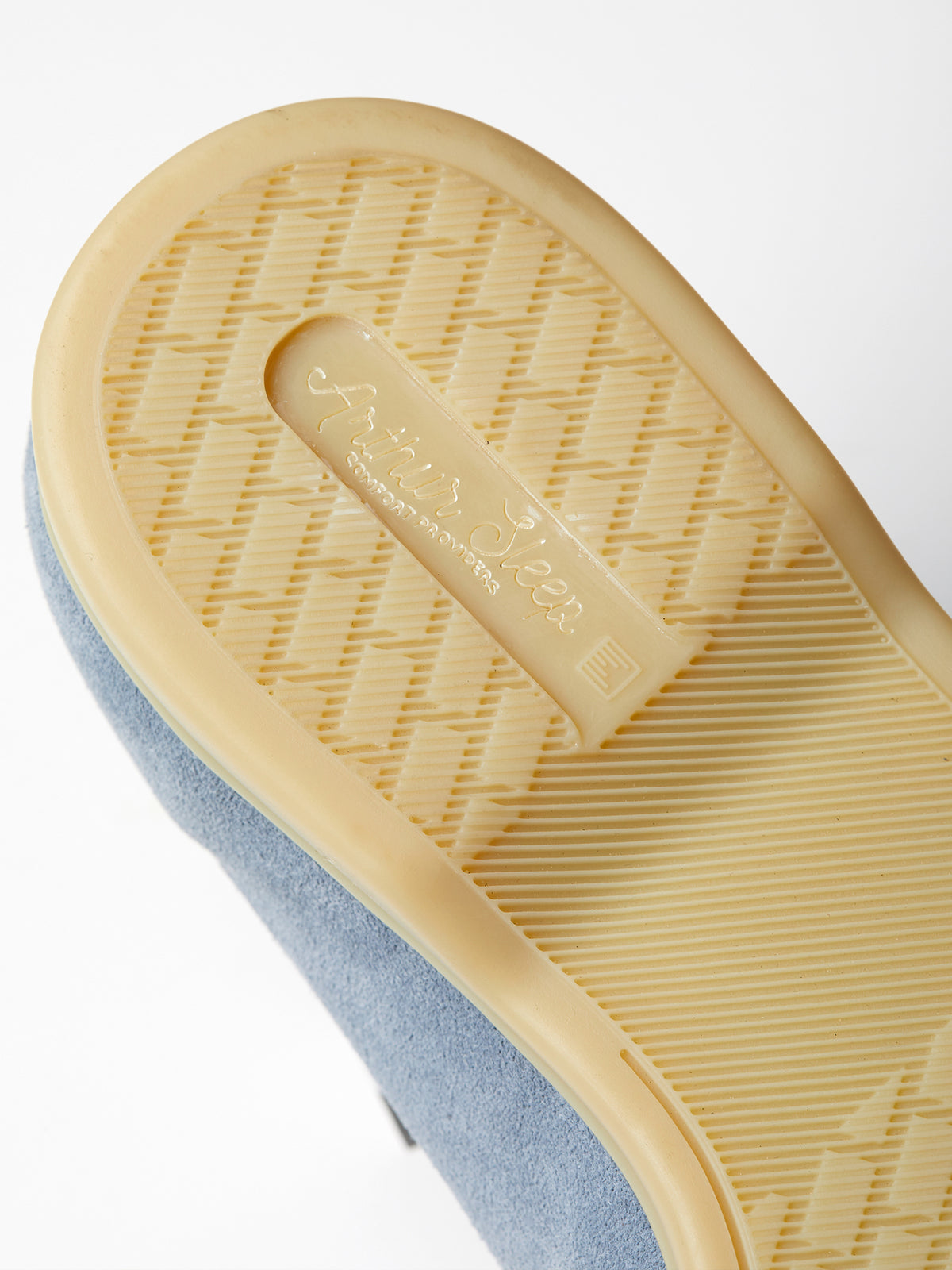 Pintuck Loafer in Baby Blue Suede, view 5