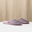 Sheer Lilac Mesh and Suede Trim