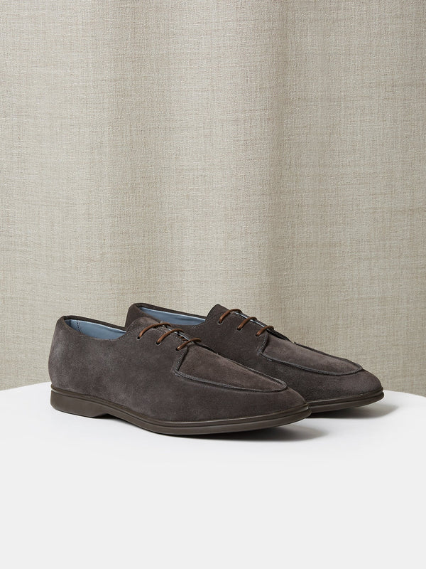 The Pablo in Elephant Grey Suede