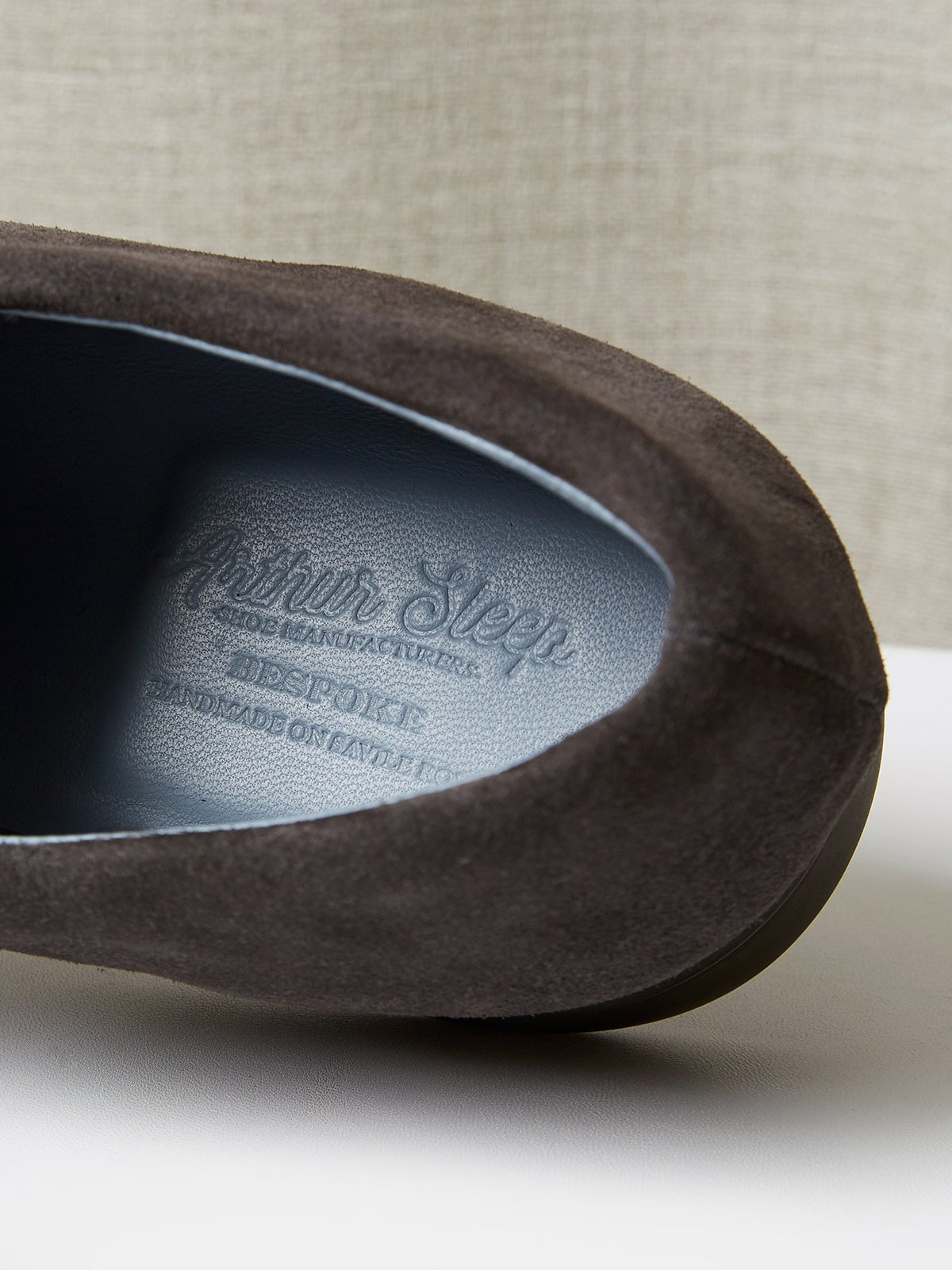 The Pablo in Elephant Grey Suede, view 4