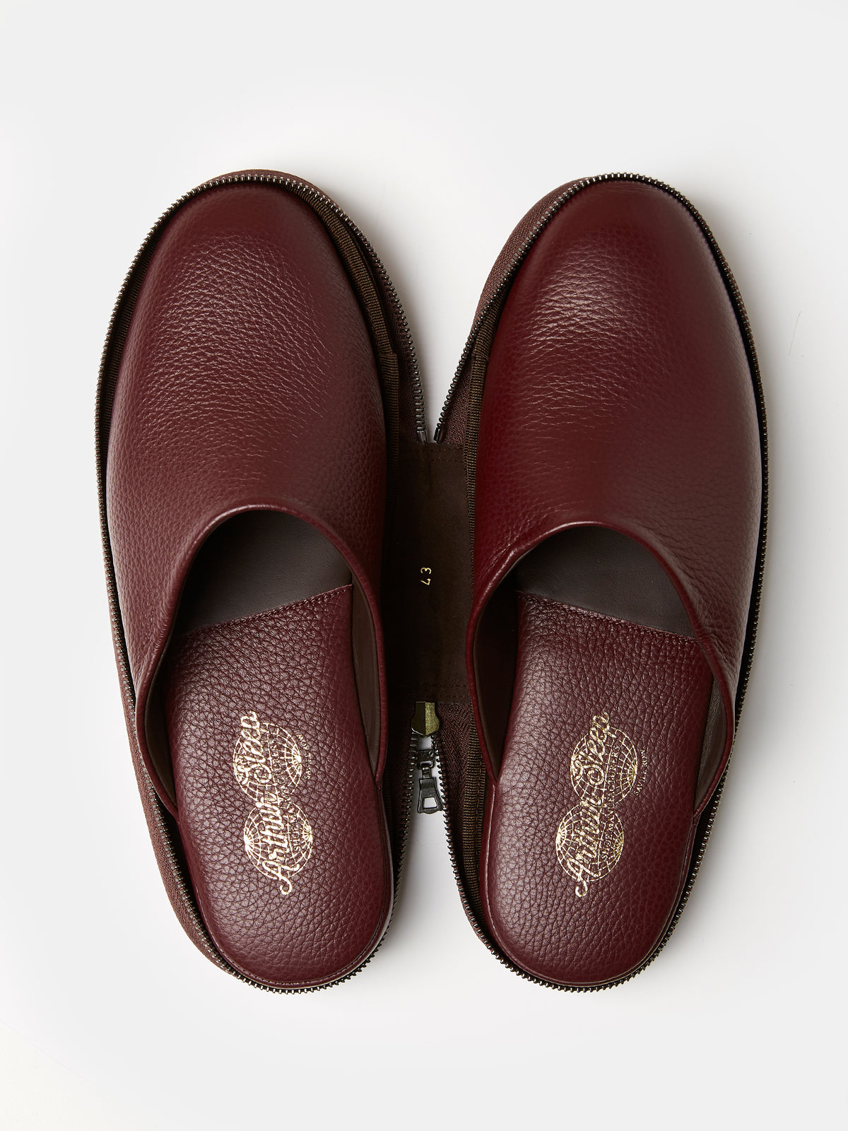 Globetrotter Glide Mule in Burgundy deer leather, view 7