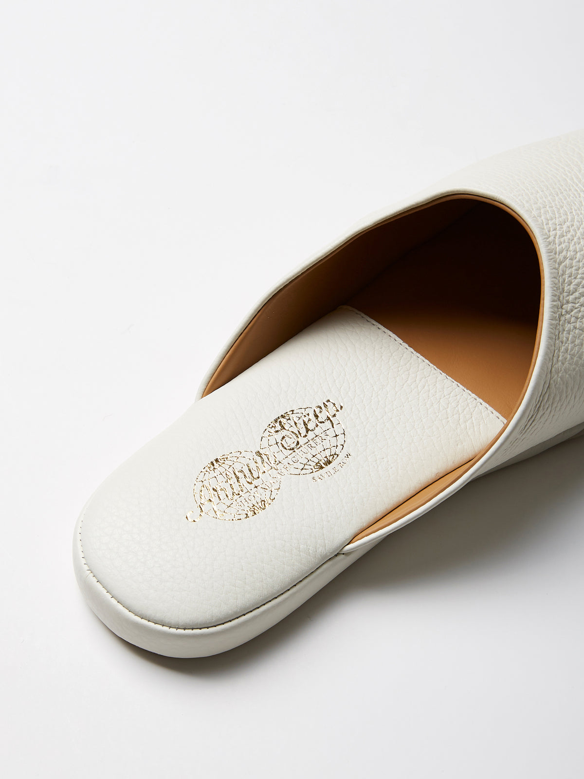Globetrotter Glide Mule in Off-white deer leather, view 4