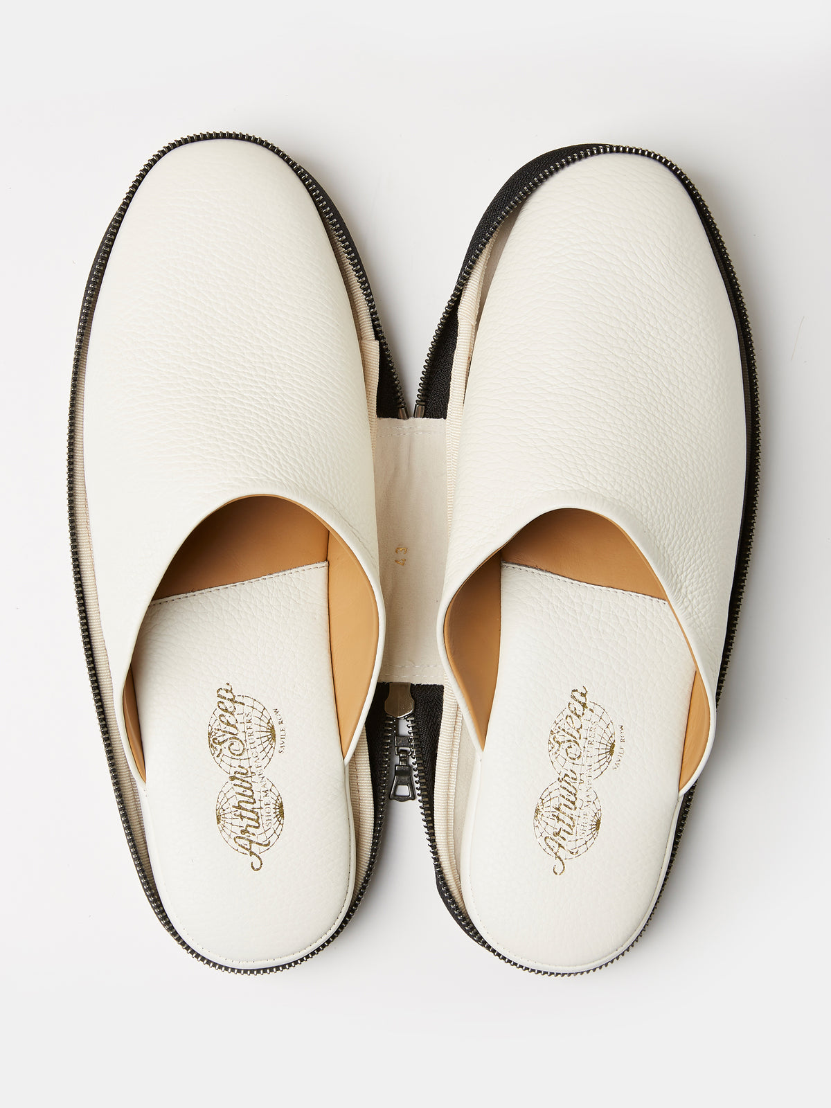 Globetrotter Glide Mule in Off-white deer leather, view 6