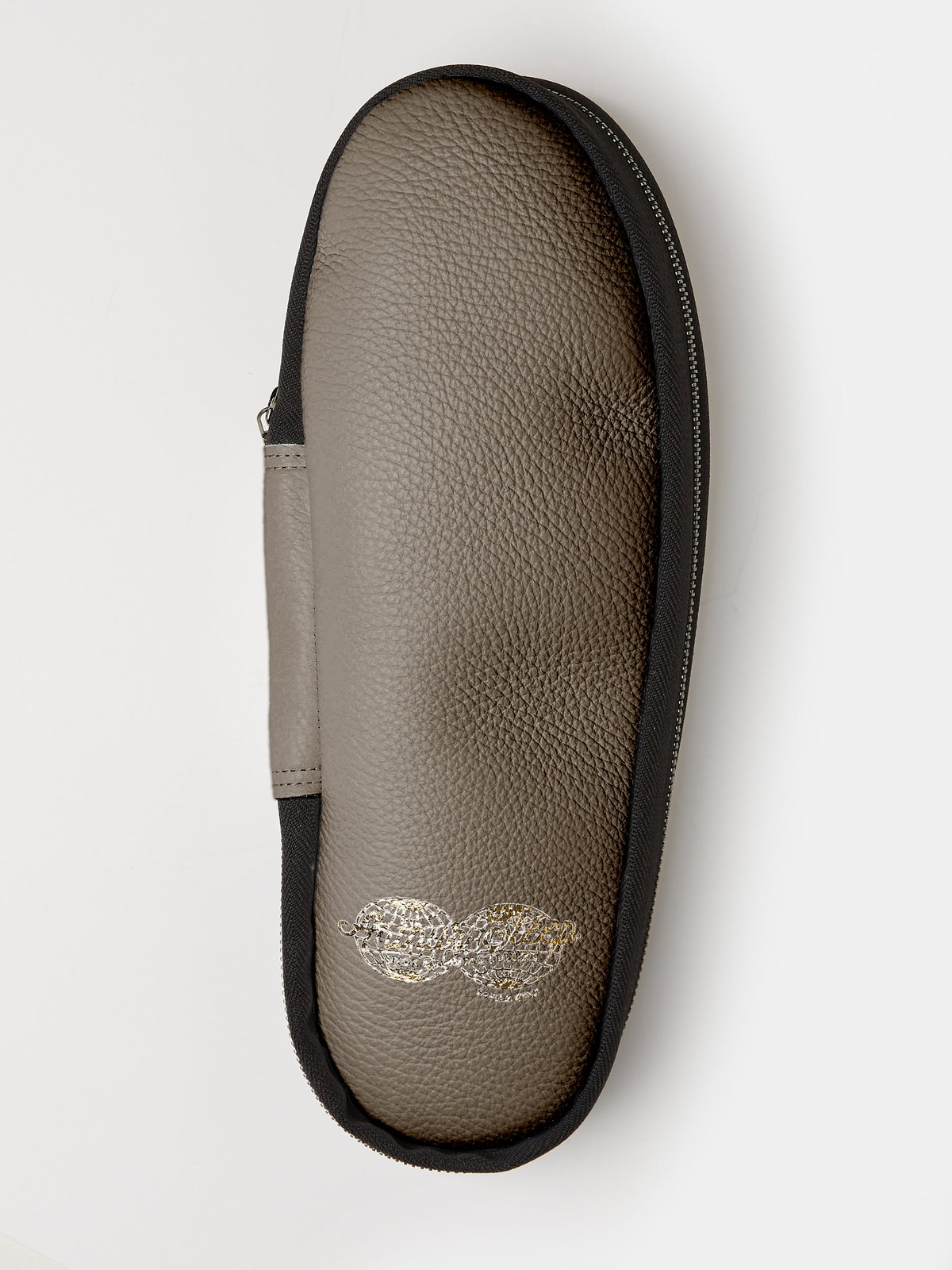 Globetrotter Glide Mule in Fango grey deer leather, view 3