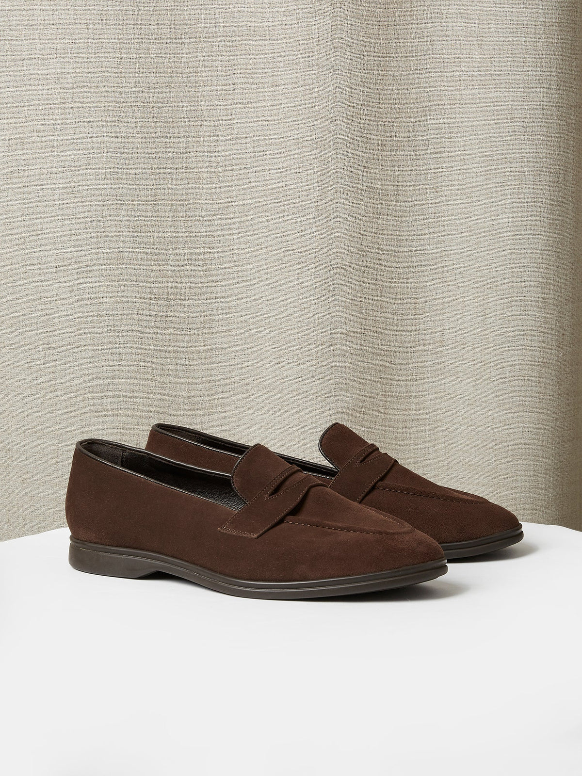 The Penny Loafer in Suede, view 4