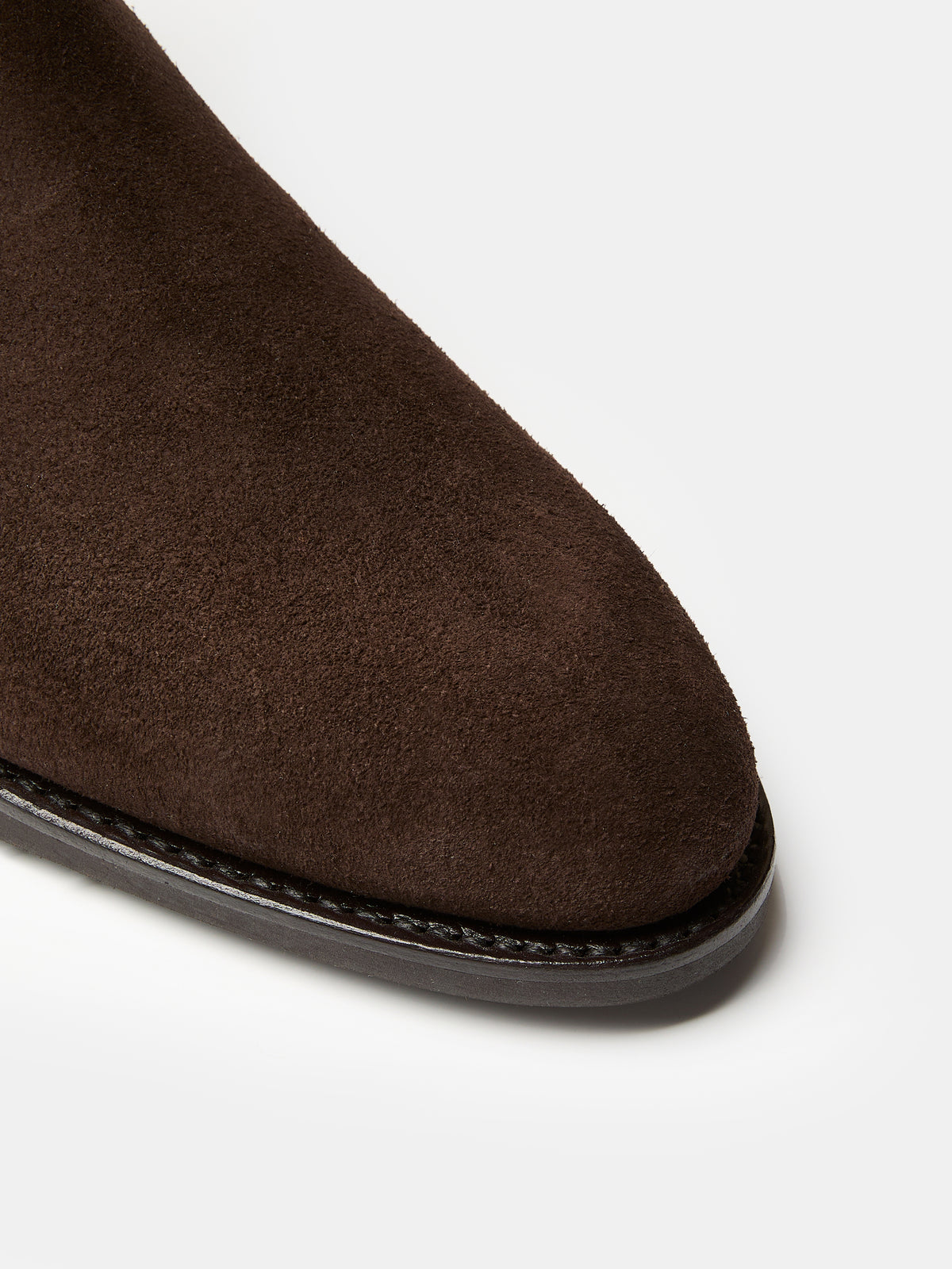 Chelsea Boot in Dark brown suede, view 5