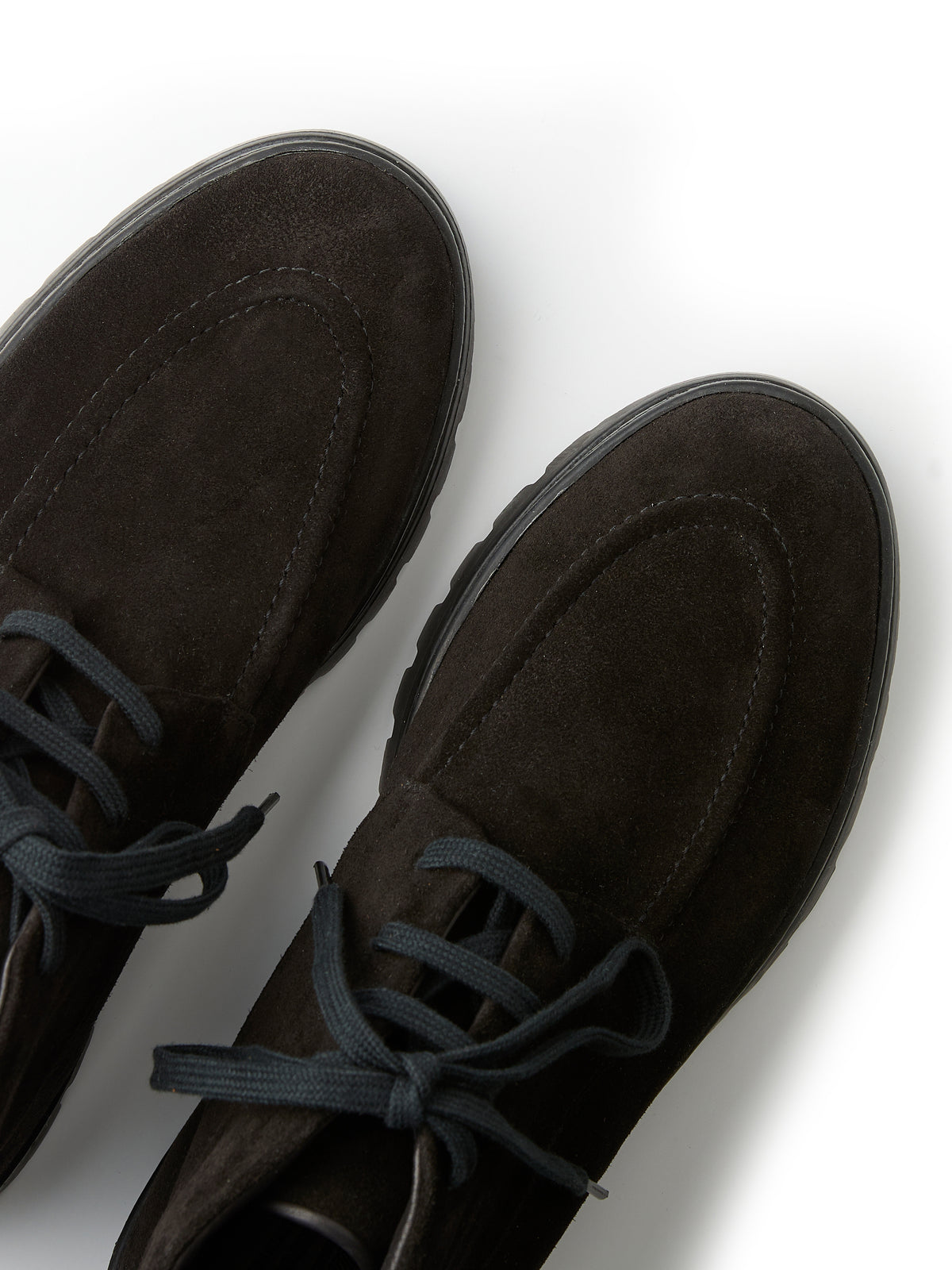The Engadin Boot in Dark Brown Suede, view 3