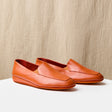 Orange Calf Leather