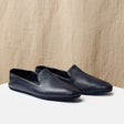 Navy Deer Leather
