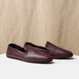 Burgundy Deer Leather