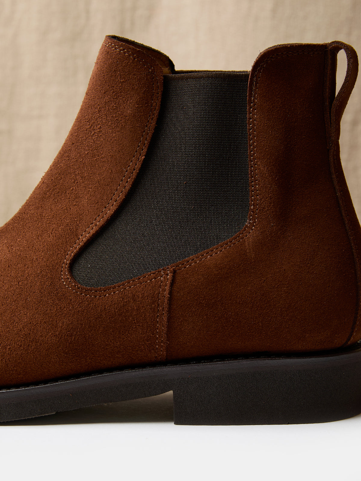 Chelsea Boot in Tobacco suede, view 5