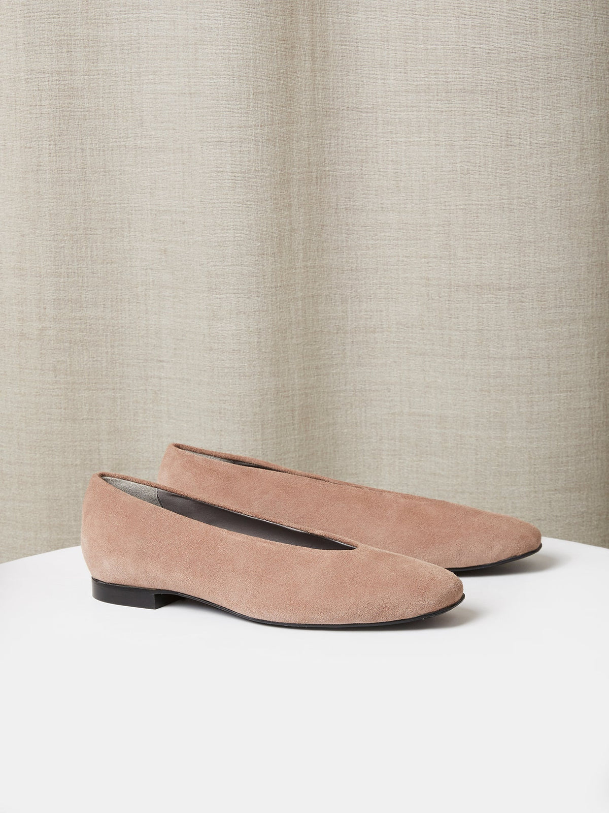 The Amarantos Loafer in Taupe Suede, view 1