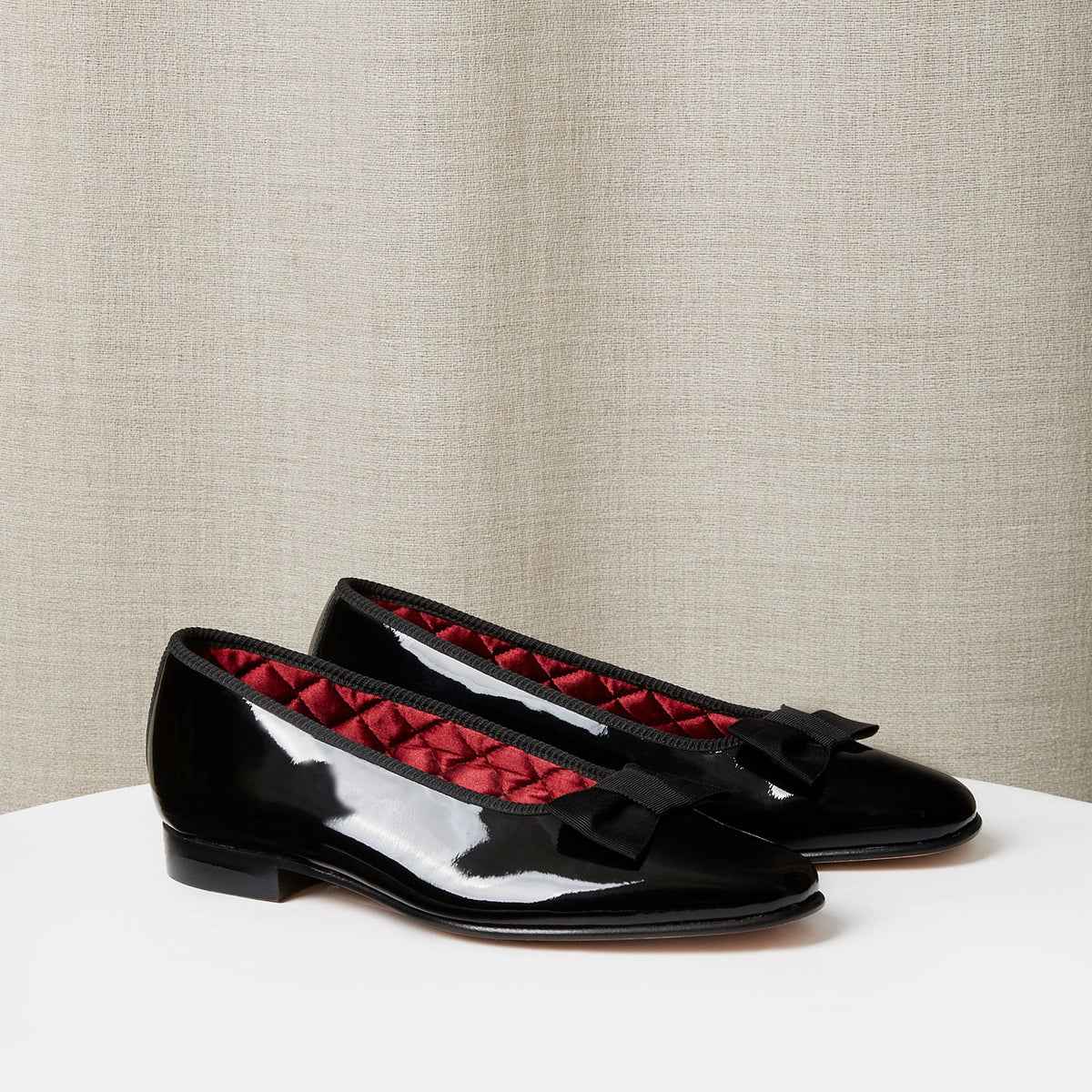 patent leather opera pumps
