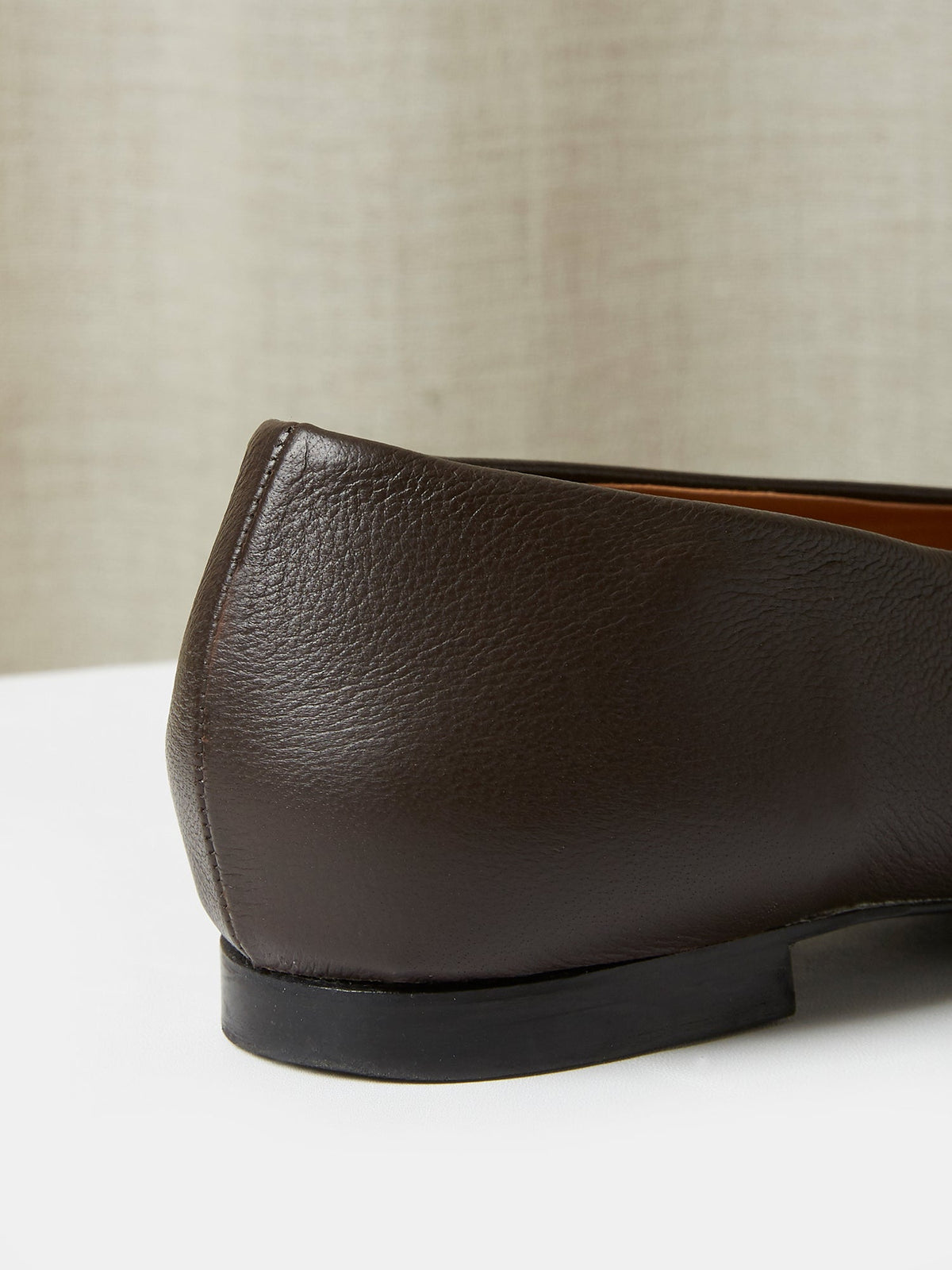The Amarantos Loafer in Chocolate Brown Deer Leather, view 4
