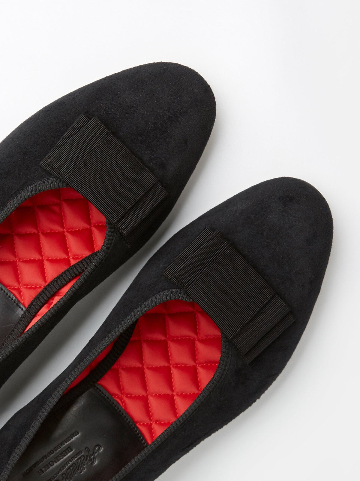 Opera Pump in Black Velvet, view 3