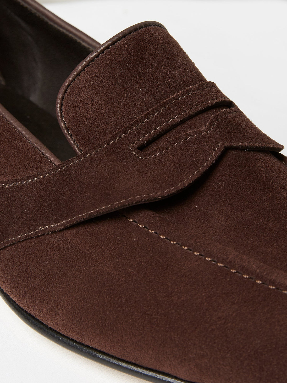 The Caledonian Loafer in Chocolate Suede, view 5