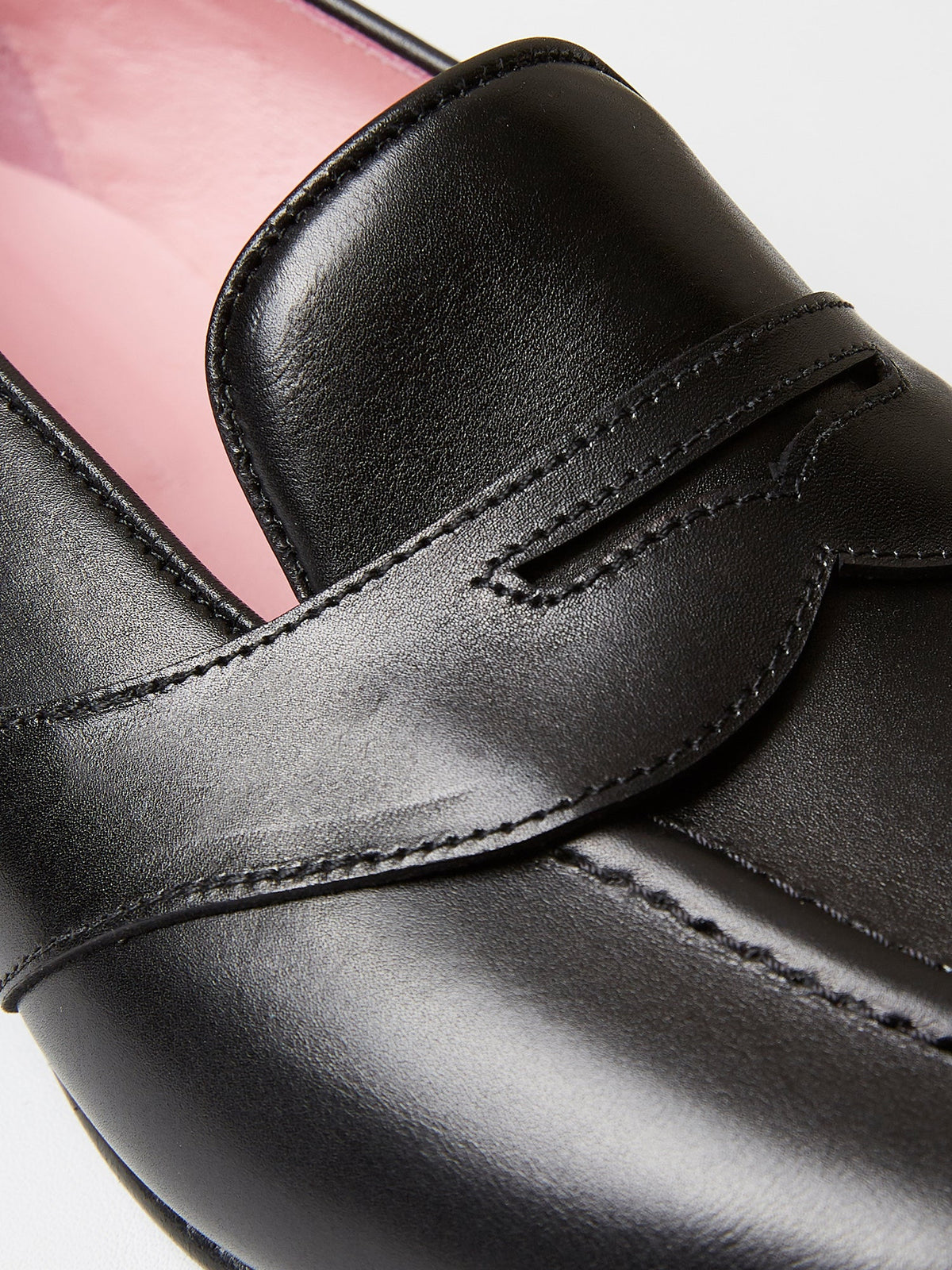 The Caledonian Loafer in Black Calf Leather, view 5
