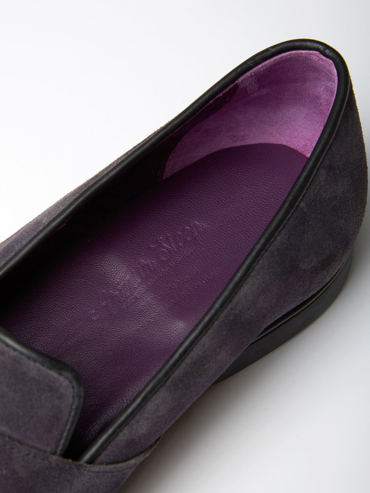 The Caledonian Loafer in Charcoal Camouflage Suede, view 5