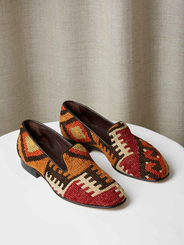 Albert Slipper in Antique Kilim