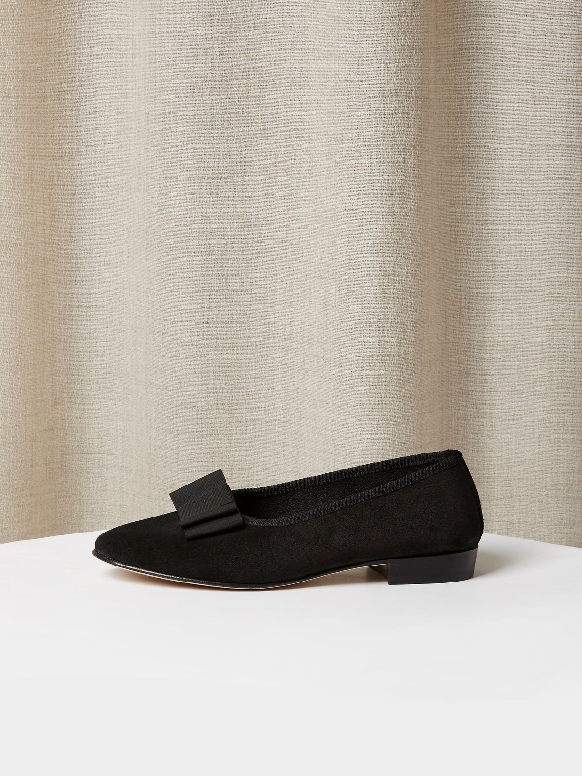 Opera Pump in Unlined Black Suede, view 2
