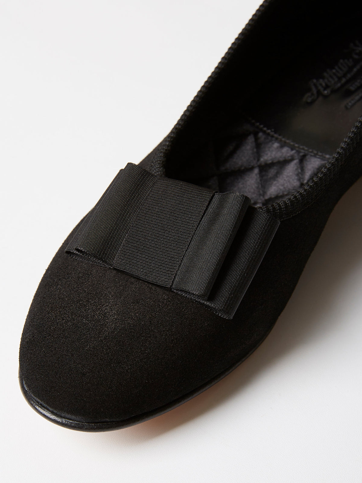 Opera Pump in Unlined Black Suede, view 4