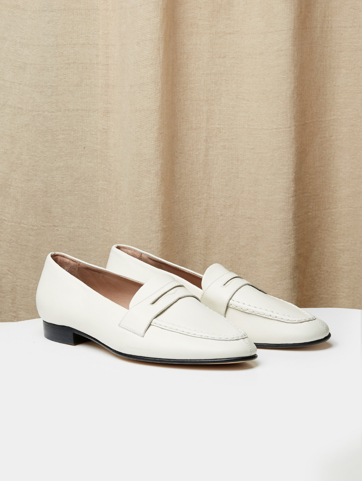 Split-Toe Penny Loafer in Leather, view 1