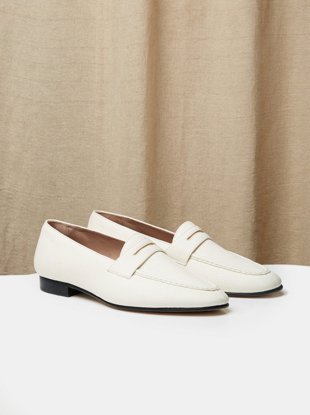 Split-Toe Penny Loafer in Leather, view 7