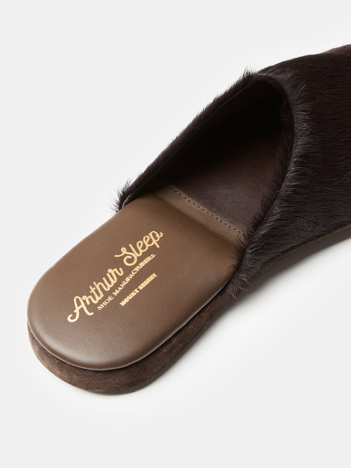 Globetrotter Glide Mule in Brown pony hair, view 5