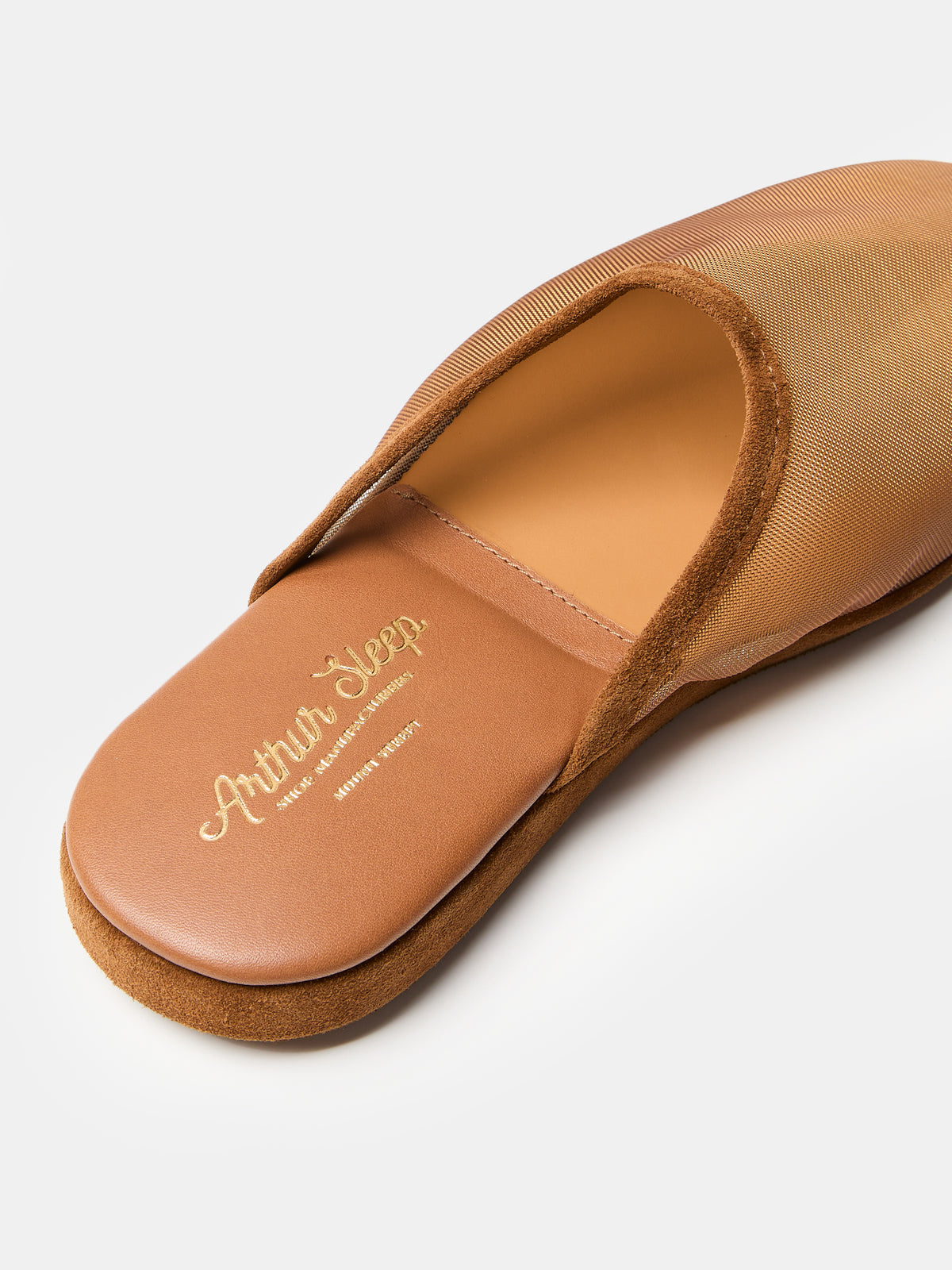 Globetrotter Glide Mule in Sheer green mesh and suede trim, view 5
