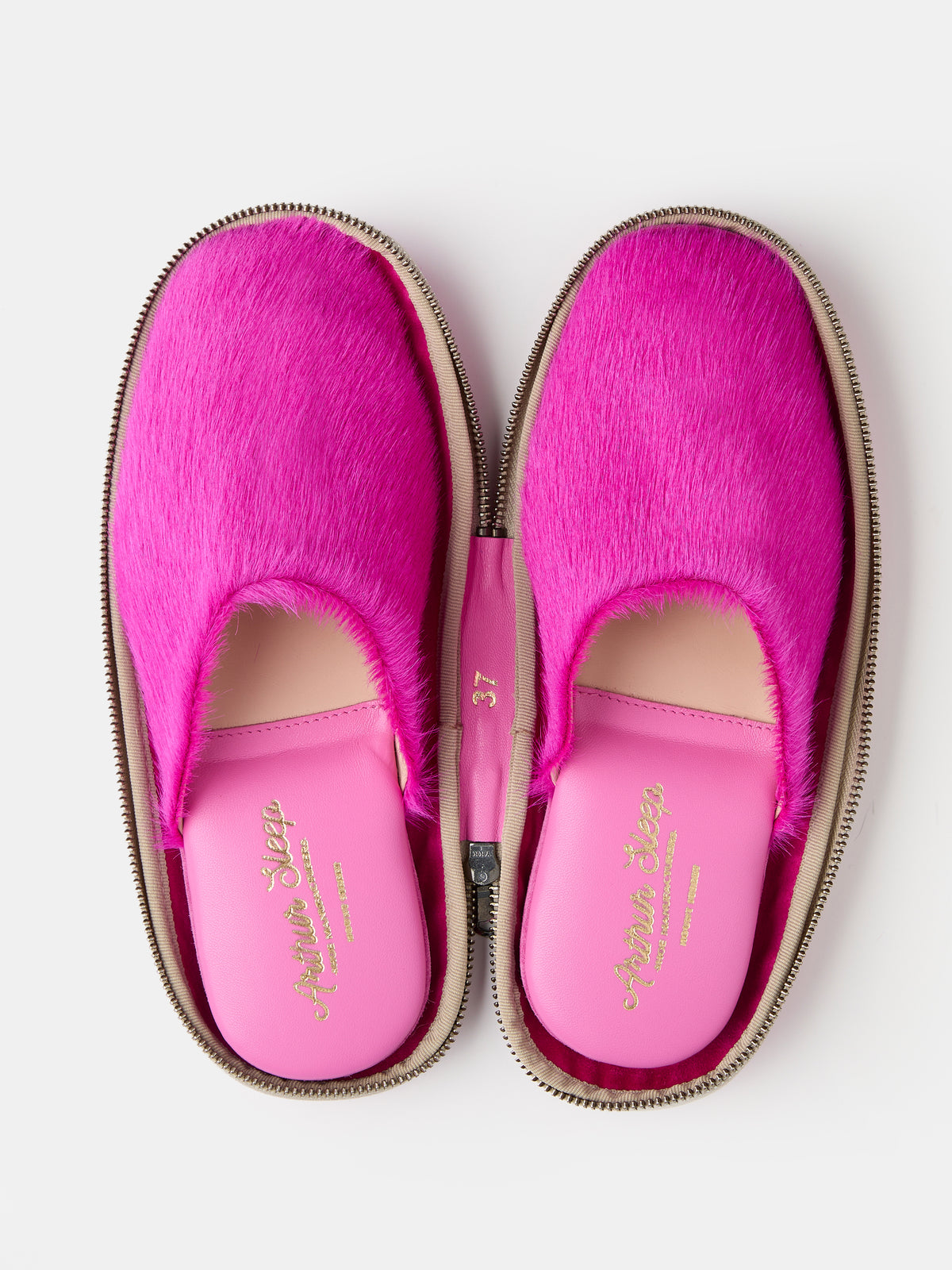Globetrotter Glide Mule in Pink pony hair, view 6