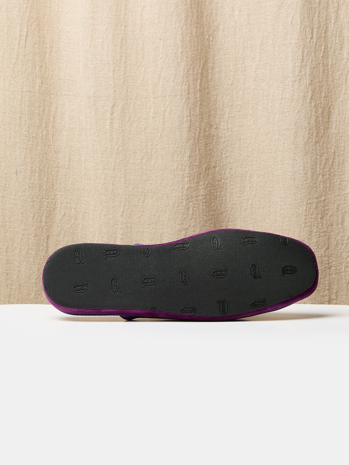 Globetrotter Glide Mule in Imperial violet deer leather, view 3
