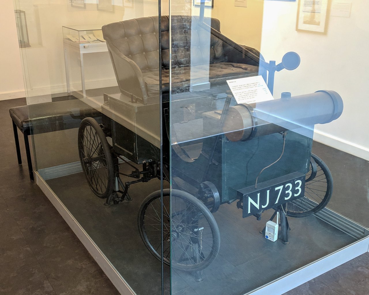 Frederick Bremer’s car, built in Walthamstow between 1892 and 1894, now at Vestry House Museum