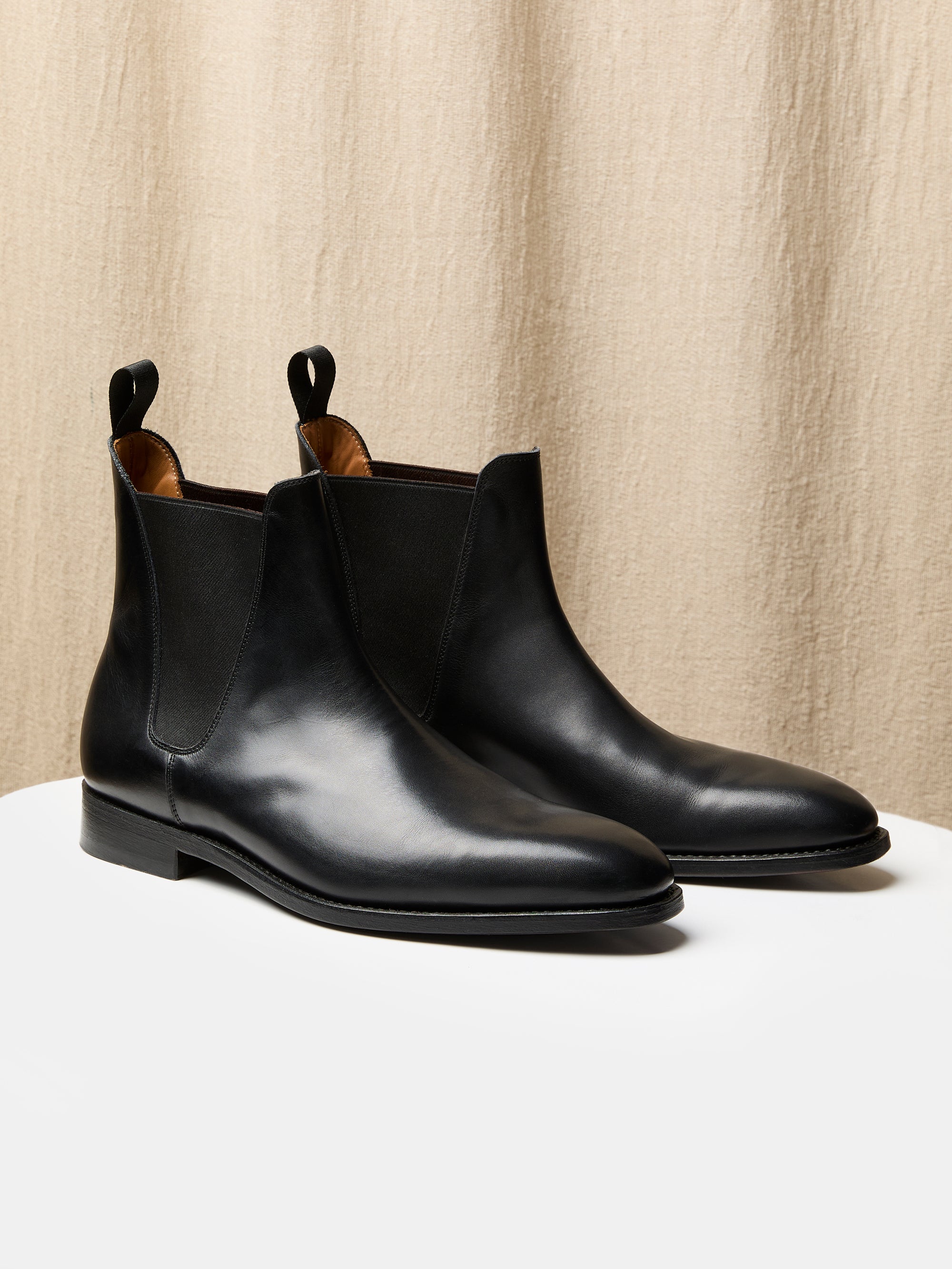 The Chelsea Boot in Black Calf Leather