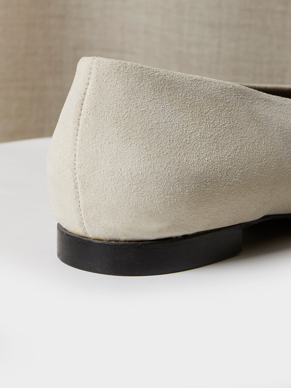 The Amarantos Loafer in White Suede, view 4