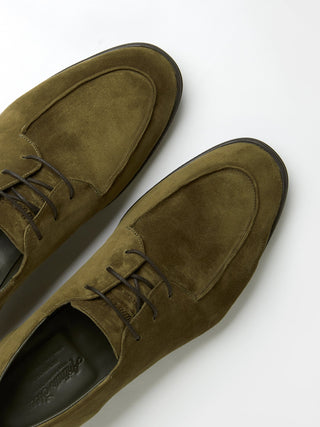 The Pablo in Olive Green Deer Suede
